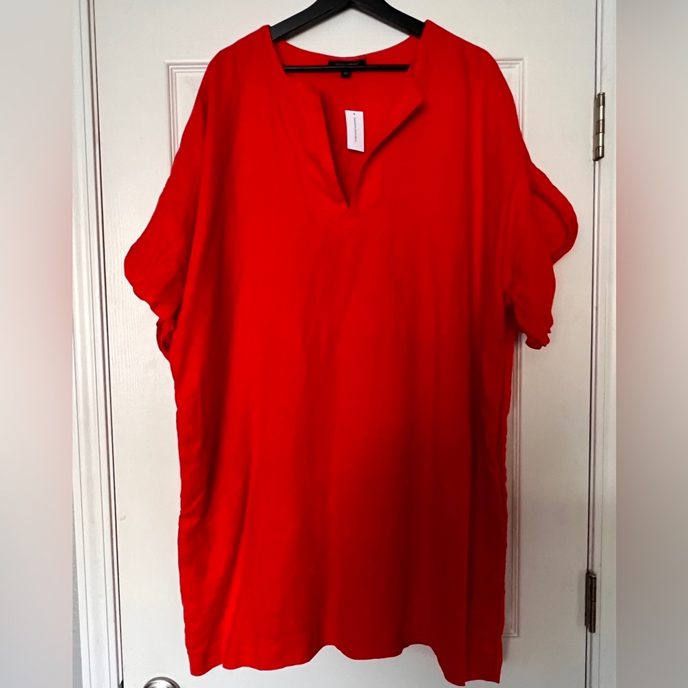 Banana Republic Bold Red Tunic Top